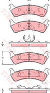 TRW Cotec Brake Pad Set GDB4123