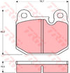 TRW Cotec Brake Pad Set GDB654