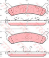 TRW Cotec Brake Pad Set GDB896