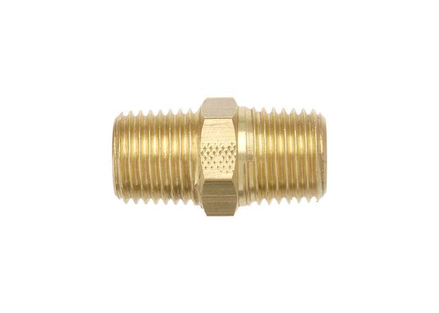 TubeFit Hexagon Joiner Brass 1/4" Bspt M 01027 04