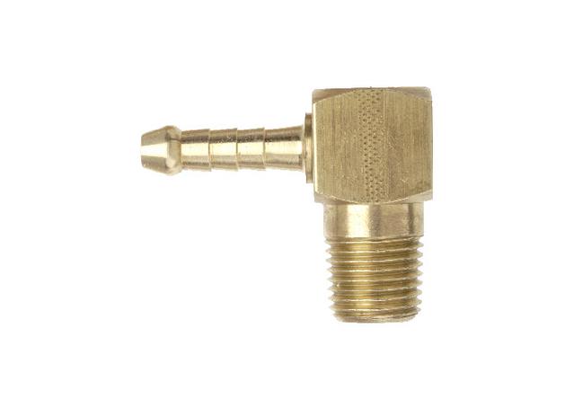 TubeFit Elbow Fitting Brass 1/4" Bspt x 3/8" Hose 06006