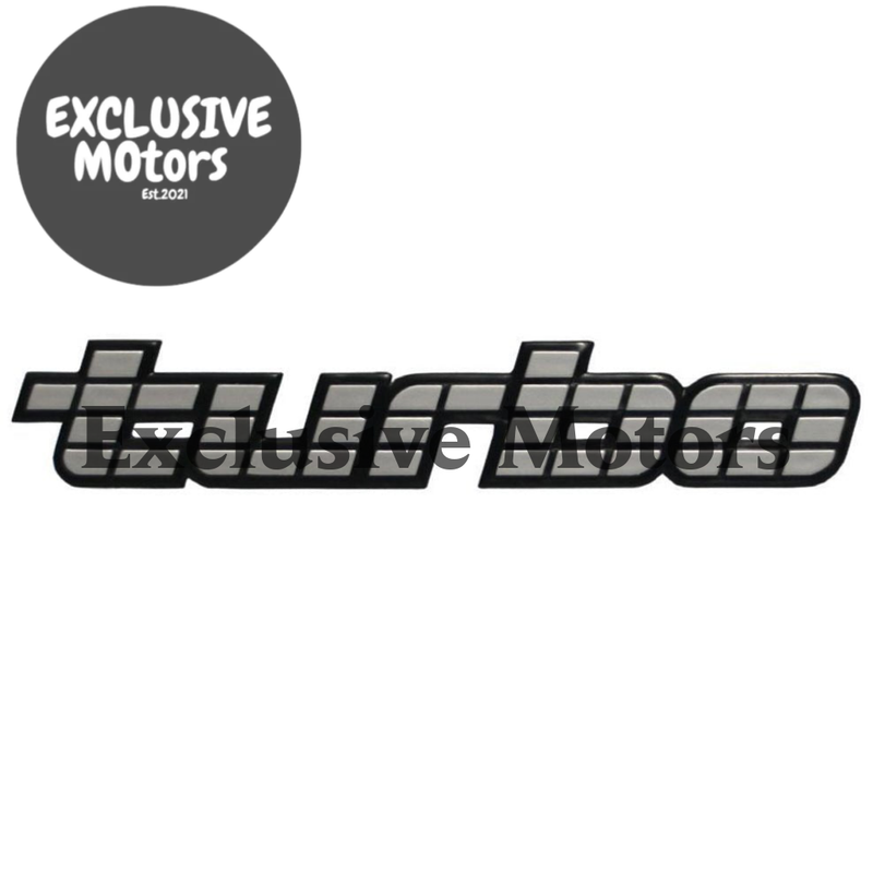 Holden Commodore VL Calais (1986-1988) - Silver Turbo Badge