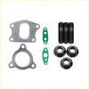 Black coated steel bolts hex nuts and metallic gaskets with green rubber seals turbo charger installation kit for Mitsubishi Pajero