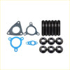 Black metallic turbo charger installation studs and nuts with blue rubber gaskets for nissan patrol zd30 engine