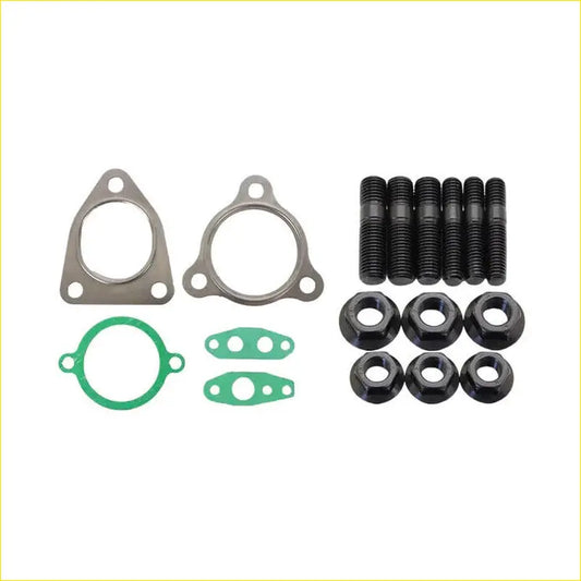 Black coated metal bolts nuts and gaskets for turbo charger installation stud and gasket kit toyota hilux 1kd-ftv 3.0l
