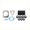 Black anodized aluminum bolts and nuts with silver metal gaskets turbo installation stud and gasket kit for ford transit 2.4l