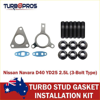 Turbo Installation Stud & Gasket Kit for Nissan Navara D40 YD25 2.5L - Performance