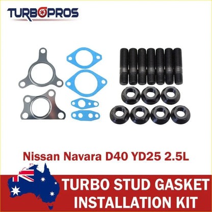 Turbo Installation Stud & Gasket Kit for Nissan Navara D40 YD25 2.5L - Performance