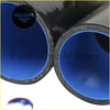 Black rubber turbo intercooler hoses with blue interiors and silver mesh lining for toyota hilux 2005 to 2014