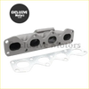 Silver metallic turbo manifold header and gasket set for 1990-1993 mazda miata na b6-ze 16l engine