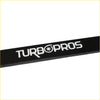 Black turbopros turbo oil and water line support bracket kit with white lettering and star logo for ford falcon xr6