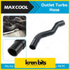 Black rubber turbo to intercooler air hose with reinforced ends by maxcool for mitsubishi triton sold by kren bits automotive