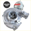 Silver metallic turbocharger with polished finish and visible turbine blades for Land Rover Freelander I 2.0L Td4
