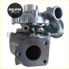 Silver metallic turbocharger for land rover freelander i 2.0l td4 with polished turbine housing and matte compressor casing