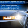 Turn signal flasher relay for toyota 4runner 2002-2005 shown with white car illuminated headlight and amber turn signal