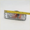 Clear plastic rectangular turn signal light with amber and white led segments for toyota hilux ln85 ln100 ln106 1988-1997