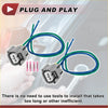 Gray plastic automotive turn signal light socket wiring with blue green wires and pink terminals for toyota 4runner