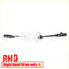 Black and translucent plastic turn signal switch with washer fluid reservoir for nissan datsun 720 1980-1989