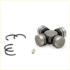 Silver universal joint with black rubber bushings and metal retaining rings for nissan datsun 240z fairlady