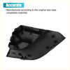 Unpainted front left bumper tow hook cap for toyota rav4 2016 2018 black plastic with molded contours and mounting points