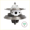 Silver metallic billet turbo cartridge with turbine housing compressor wheel and flanges for ford transit 2.2l rwd