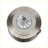 Silver billet turbo cartridge chra core with polished finish and detailed turbine blades for ford transit 2.2l rwd