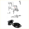 Black rubber upper front spring bumper engine mount bushings for mitsubishi triton colt l200 1986-1996