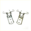 Silver-colored metal upper lower door hinge for mitsubishi triton l200 strakar strada 2006-2015 with polished finish and mounting holes