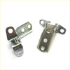 Silver metal upper lower door hinges with three mounting holes for mitsubishi triton l200 strakar strada 2006-2015