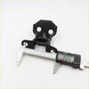 Black plastic hood latch with skull shape and two circular cutouts for toyota hilux 1978-1983 door hinge