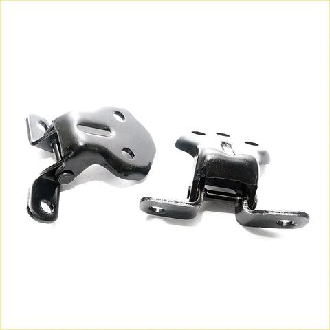 Black metal upper lower front door hinge for mazda b series b2000 b2600 86 93 with matte finish and mounting holes