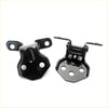 Black metal upper lower front door hinge for mazda b series b2000 b2600 1986-1993 with matte finish and multiple holes