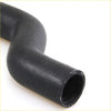 Black rubber upper radiator hose for datsun 510 1600 with textured flexible surface and reinforced lining
