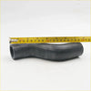 Black rubber upper radiator hose with ribbed texture and angled bend for nissan datsun 510 1600 sss bluebird sedan