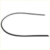 Black rubber weather stripping seal for upper windshield moulding on nissan d21 navara pathfinder 1986-1997