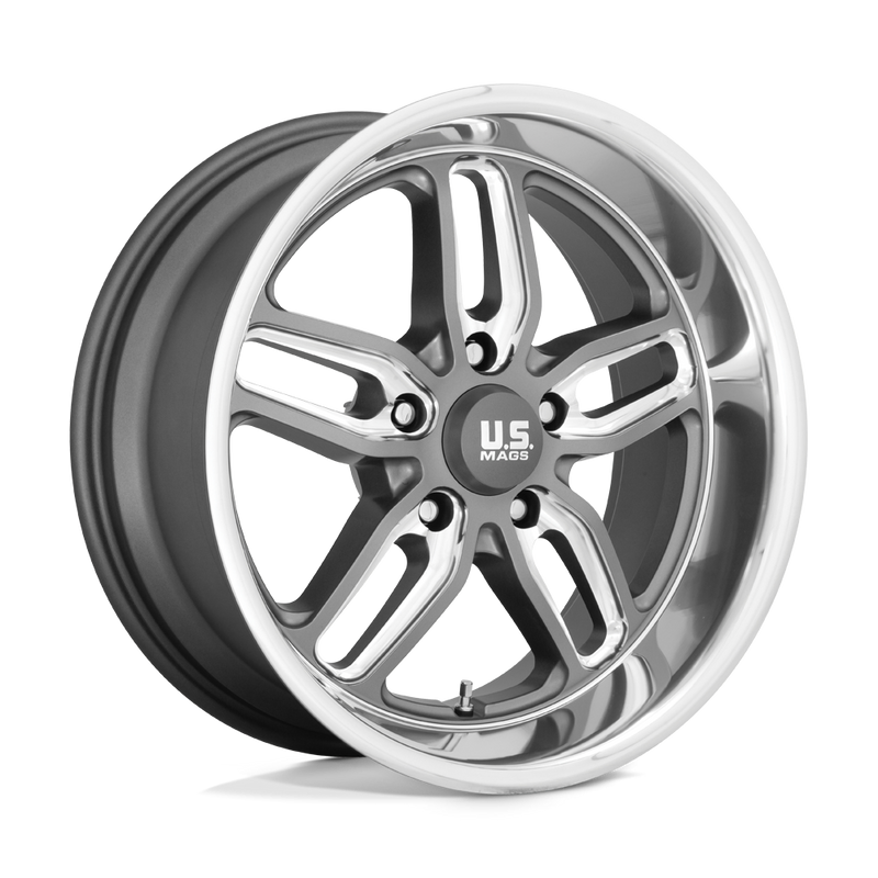 US Mag Cten U129 22x8.5 5x127 +1mm Matte Gunmetal Milled