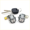Silver metal car door lock cylinders with black keys for Toyota Hilux utility door lock 1988-1997