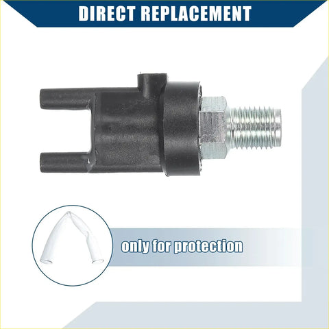 Black plastic and metal car fuel pump relay with threaded metallic connector for toyota 4runner vacuum power steering valve