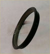 Black rubber camera lens hood used as vacuum pump seal and gasket for transit defender boxer product close up