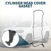 Black rubber valve cover gasket with wavy shape and reinforced ends for Toyota 4Runner 2400cc 3000cc 1984-1988