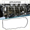 Black rubber valve cover gasket for toyota avalon 16v 2013-2016 designed for automotive engine use