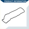 Black rubber valve cover gasket with smooth flexible texture elongated oval shape for toyota belta 2005-2012