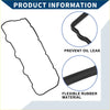 Black flexible rubber valve cover gasket for Toyota DYNA and LAND 2001-2023 prevents oil leaks