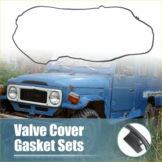 Valve Cover Gasket for Toyota Land Cruiser 4.5L M/T Rubber Black - Gaskets