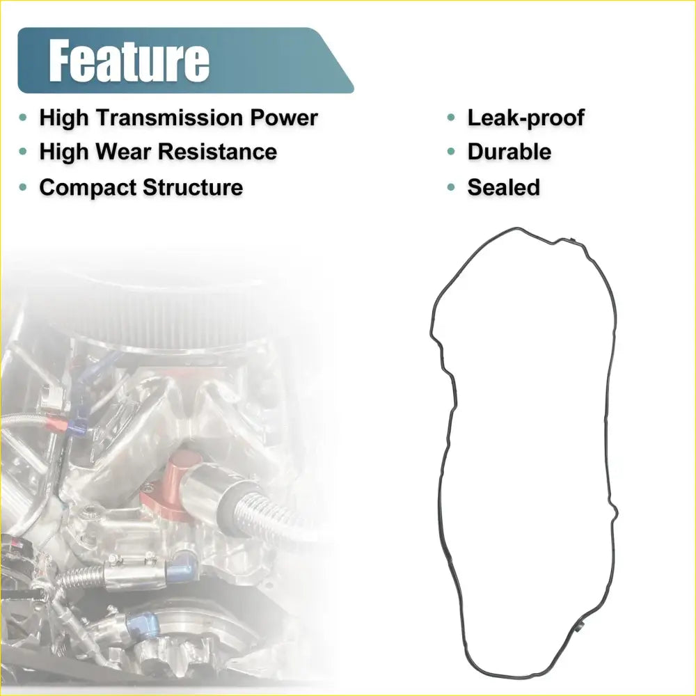 Valve Cover Gasket for Toyota Land Cruiser 4.5L M/T Rubber Black - Gaskets