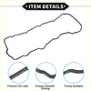 Black rubber valve cover gasket with reinforced edges and contoured shape for toyota landcruiser kdj90 3.0td d4d