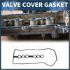 Black rubber valve cover gasket with five circular openings for cylinder head seal in make and model 1121322050