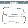Black rubber valve cover gasket set for Toyota Highlander 3.0L 2001-2003 showing two shapes for cylinder heads