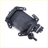Black plastic vapor charcoal canister assy with integrated mounting brackets and threaded port for toyota tundra