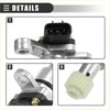 Silver metallic vehicle speed sensor with black connector and white gear for toyota previa 1994-1997